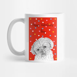 Shih Tzu Valentine's Day Greeting Mug